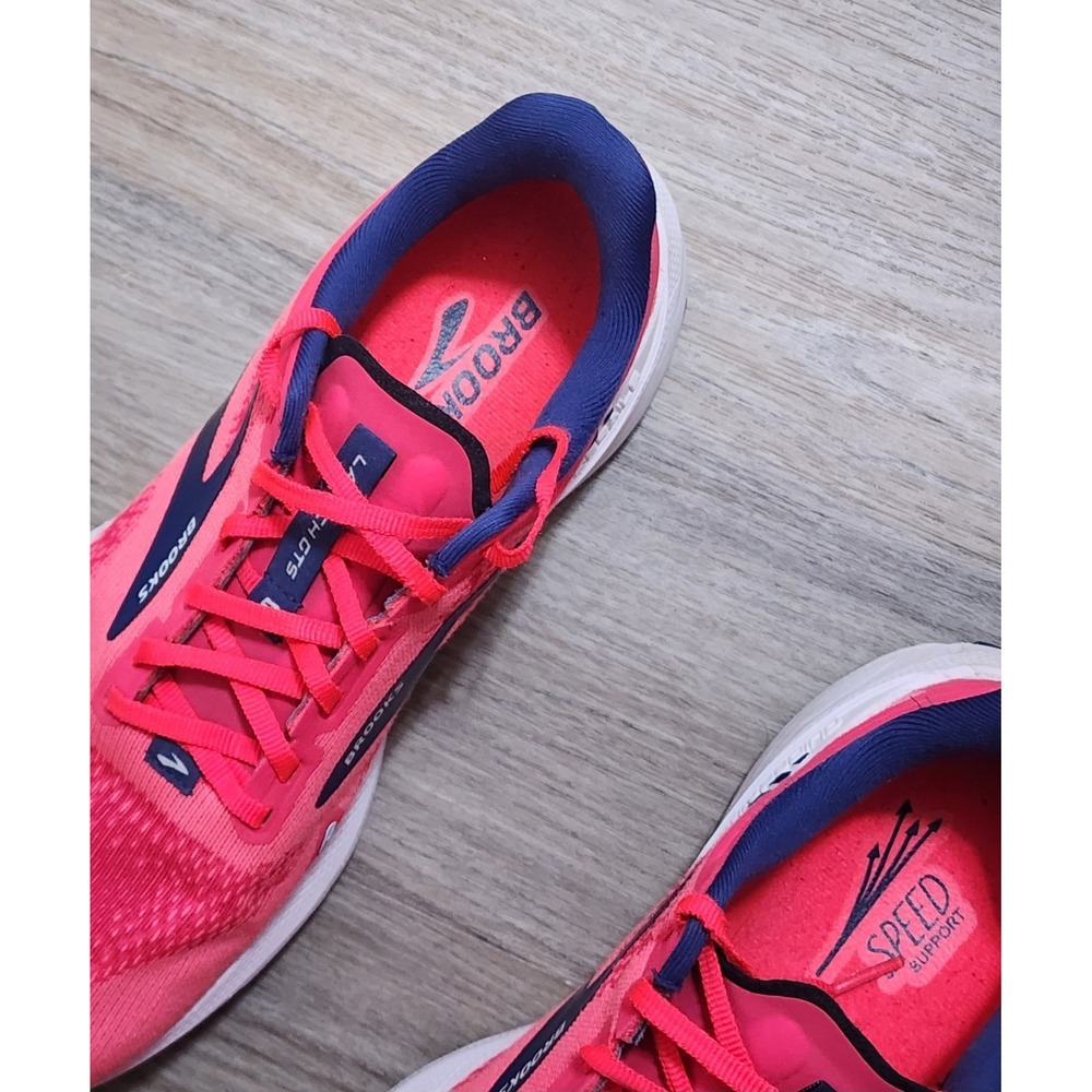 Brooks Women Launch 9 Pink Purple Running Shoes Sneakers 1203731B604 Size 10.5 B - Picture 3 of 7